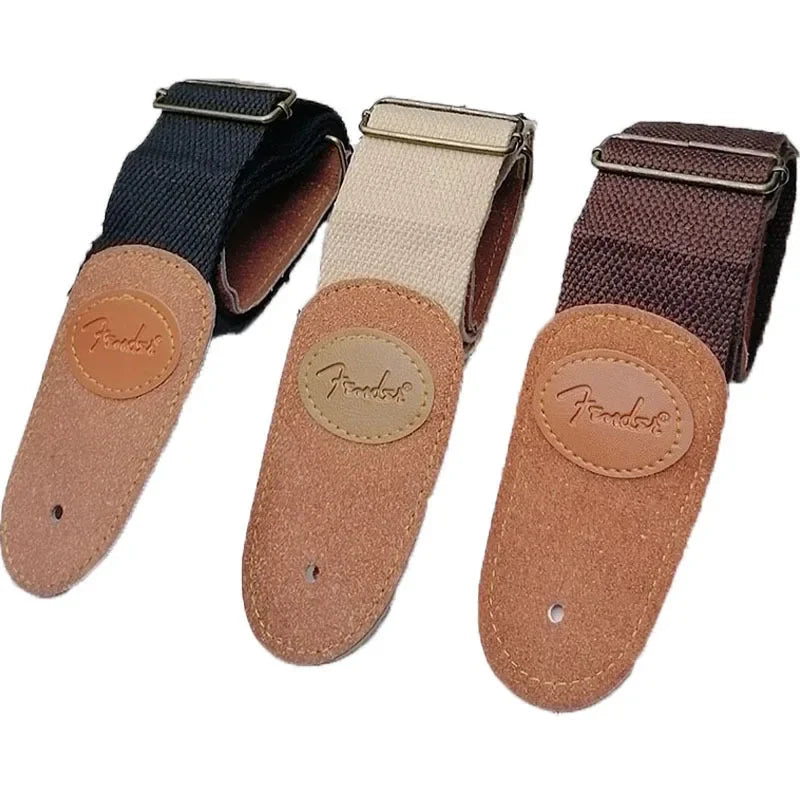 Natural Color Straps for Electric or Acoustic Guitars
