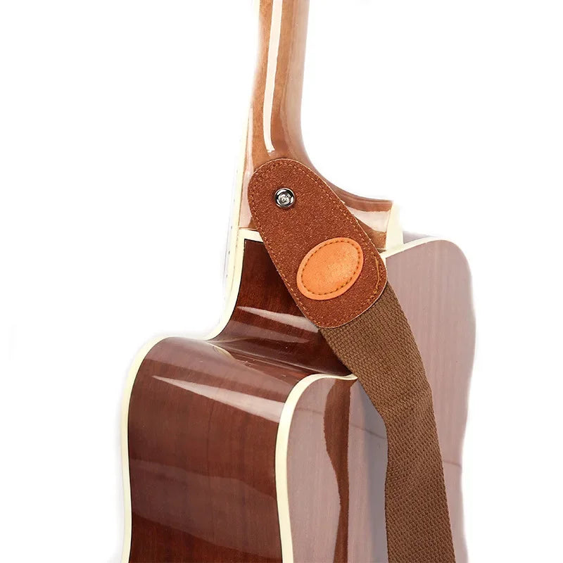 Natural Color Straps for Electric or Acoustic Guitars