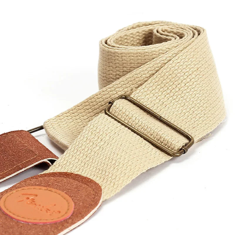 Natural Color Straps for Electric or Acoustic Guitars