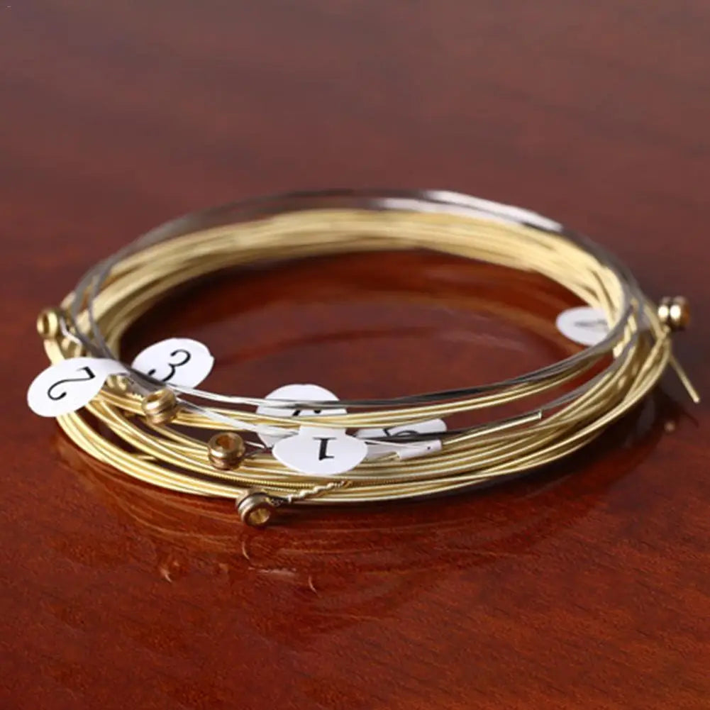 6pcs Brass Acoustic Guitar Strings