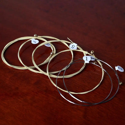 6pcs Brass Acoustic Guitar Strings