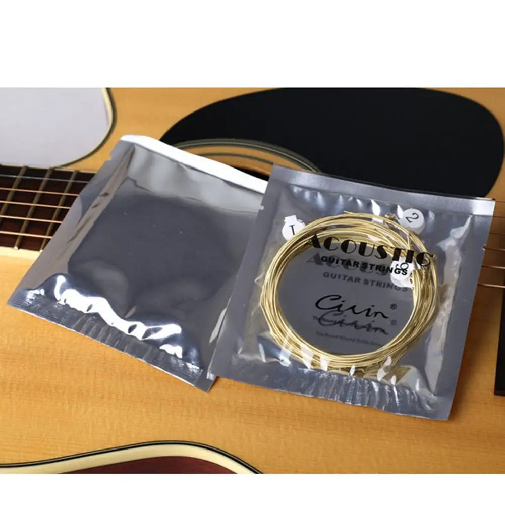 6pcs Brass Acoustic Guitar Strings