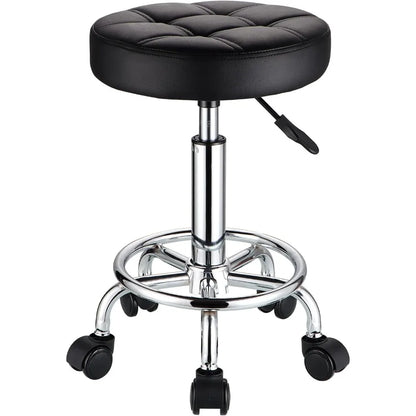 Leather Swivel Playing Stool